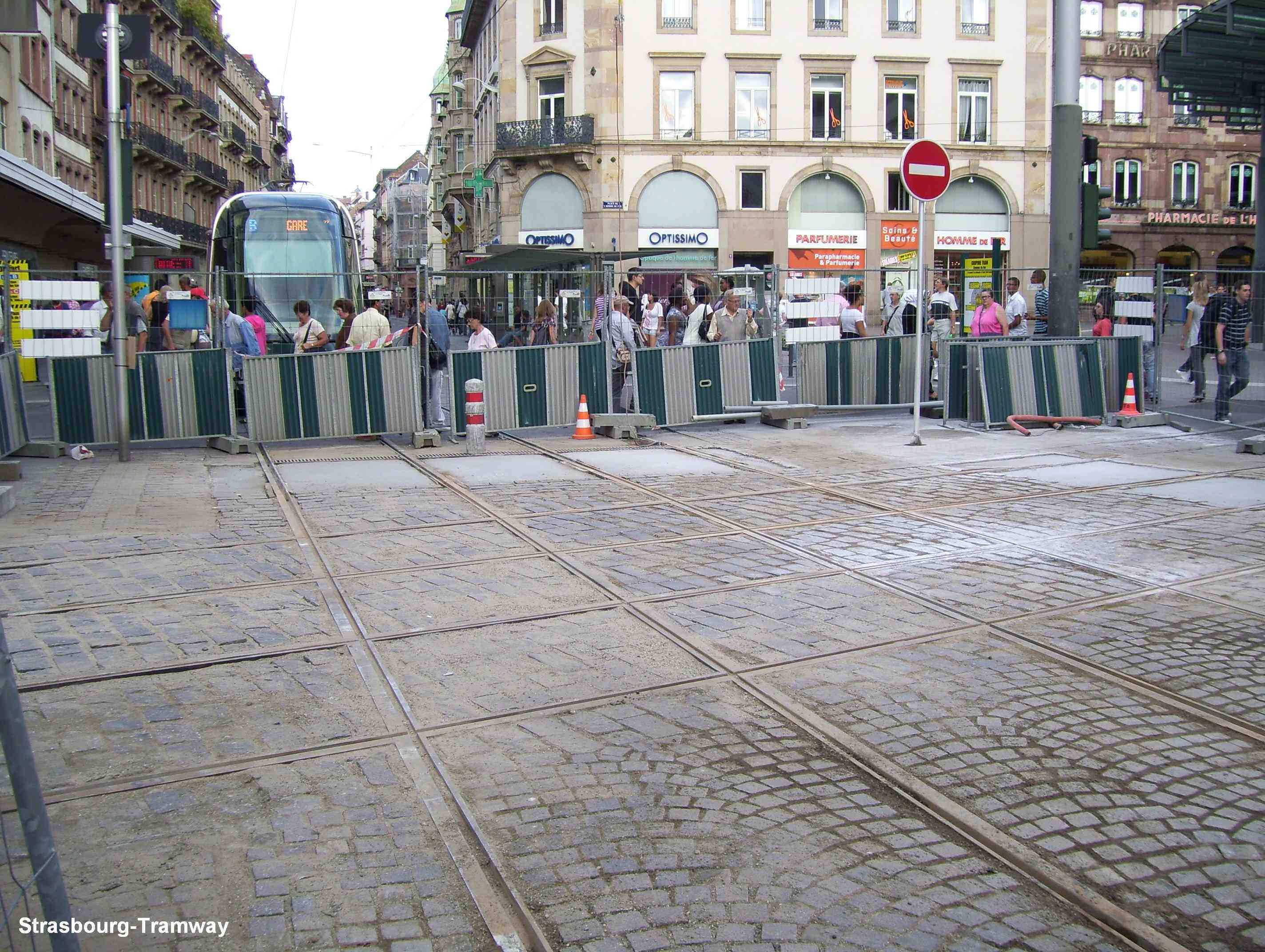 Le croisement des lignes après travaux.